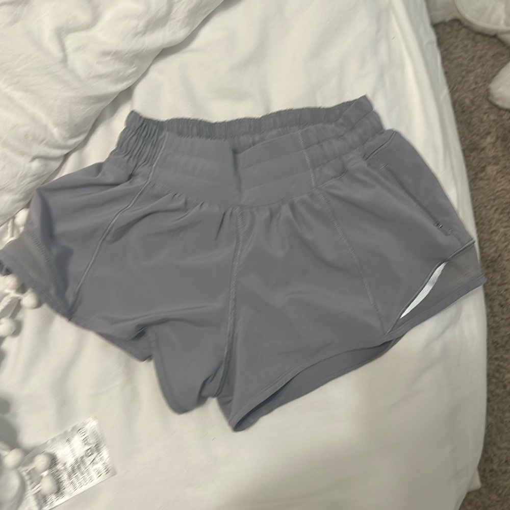 gray lululemon shorts